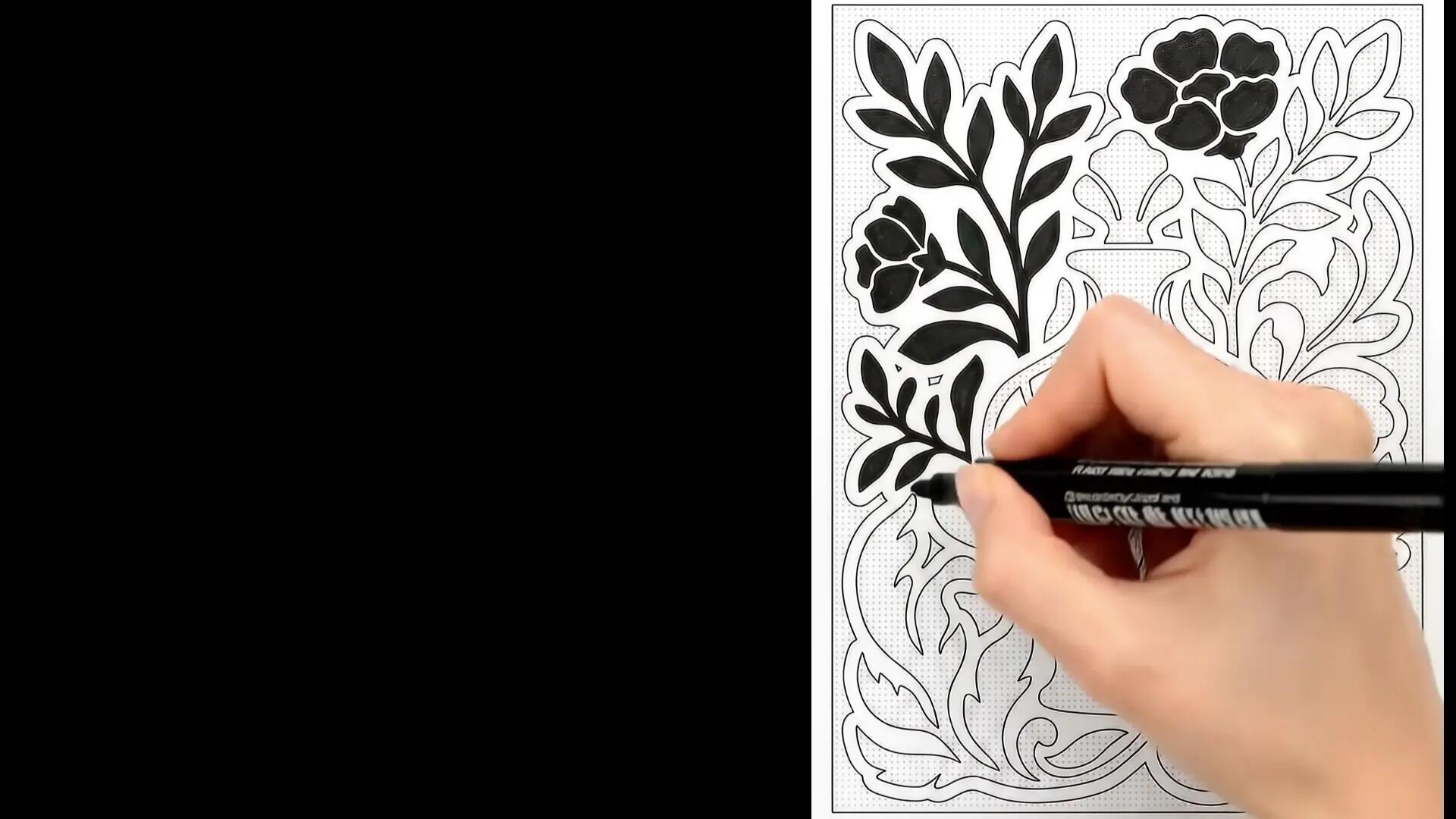 Monochrome Coloring Book Preview